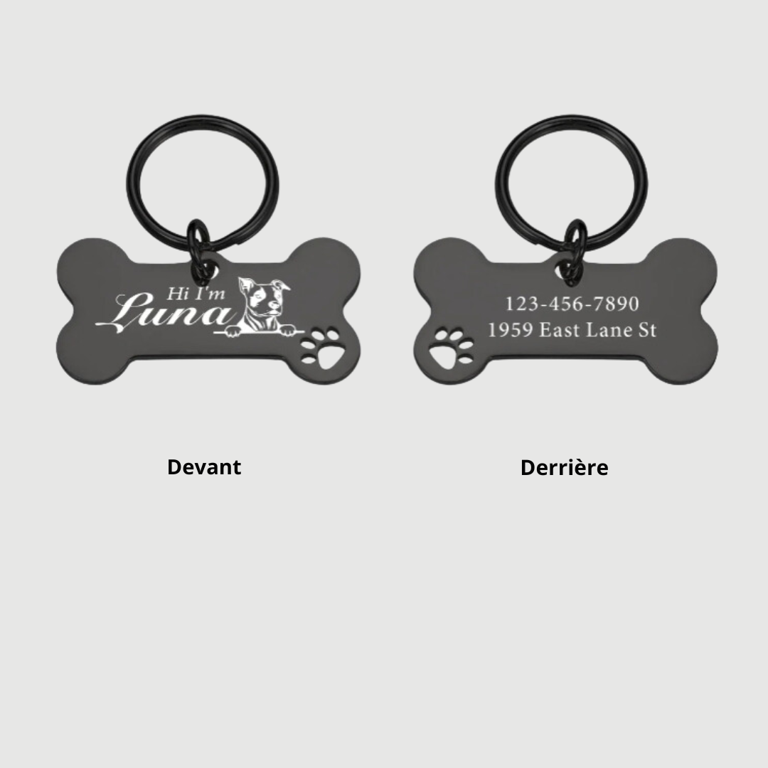 Médaille personnalisée pour chien